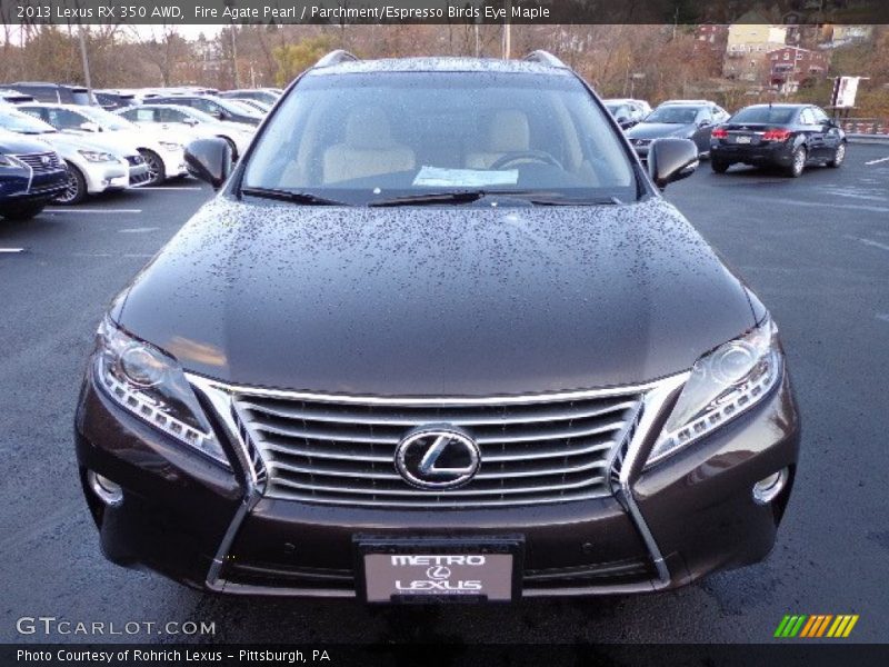 Fire Agate Pearl / Parchment/Espresso Birds Eye Maple 2013 Lexus RX 350 AWD
