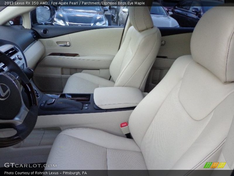 Fire Agate Pearl / Parchment/Espresso Birds Eye Maple 2013 Lexus RX 350 AWD