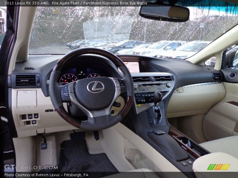Fire Agate Pearl / Parchment/Espresso Birds Eye Maple 2013 Lexus RX 350 AWD
