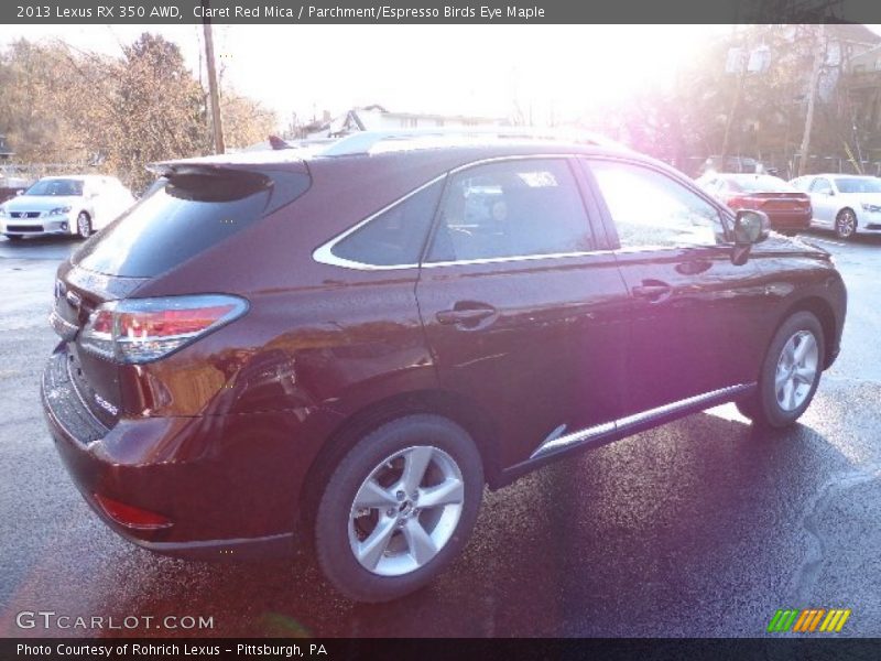 Claret Red Mica / Parchment/Espresso Birds Eye Maple 2013 Lexus RX 350 AWD