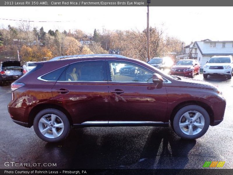 Claret Red Mica / Parchment/Espresso Birds Eye Maple 2013 Lexus RX 350 AWD
