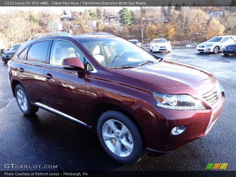 Claret Red Mica / Parchment/Espresso Birds Eye Maple 2013 Lexus RX 350 AWD
