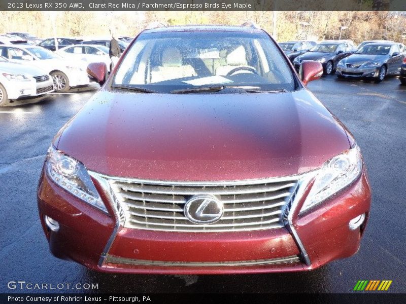 Claret Red Mica / Parchment/Espresso Birds Eye Maple 2013 Lexus RX 350 AWD