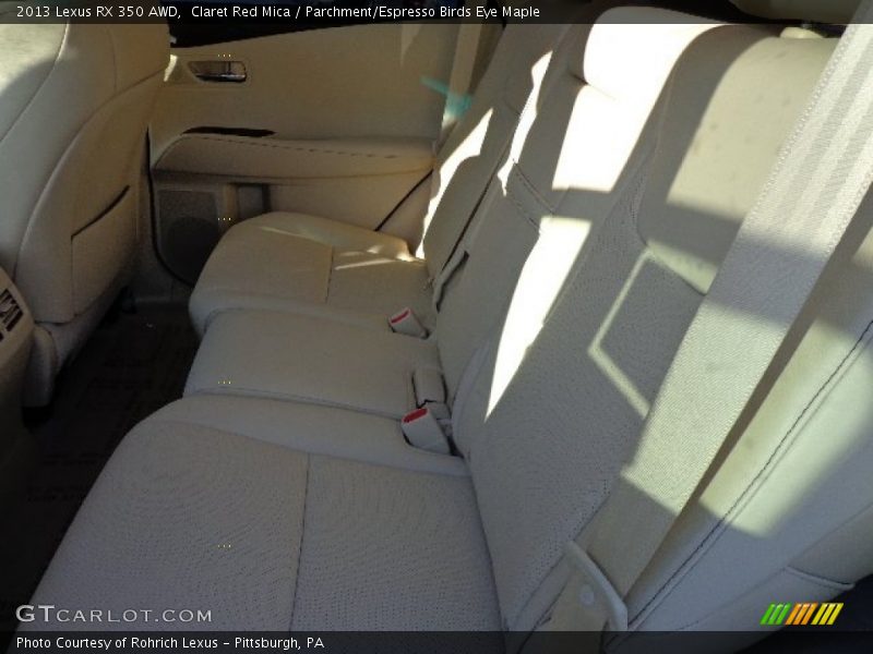 Claret Red Mica / Parchment/Espresso Birds Eye Maple 2013 Lexus RX 350 AWD