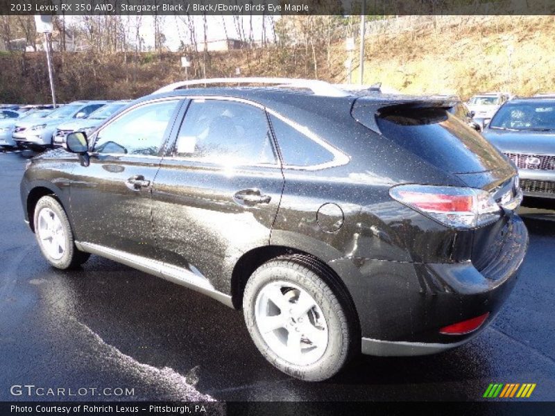 Stargazer Black / Black/Ebony Birds Eye Maple 2013 Lexus RX 350 AWD