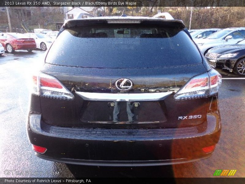Stargazer Black / Black/Ebony Birds Eye Maple 2013 Lexus RX 350 AWD