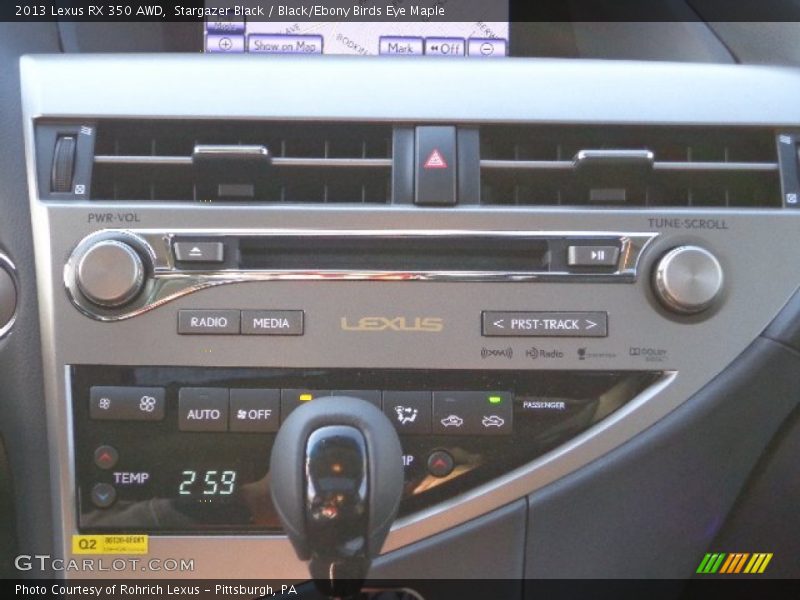 Stargazer Black / Black/Ebony Birds Eye Maple 2013 Lexus RX 350 AWD