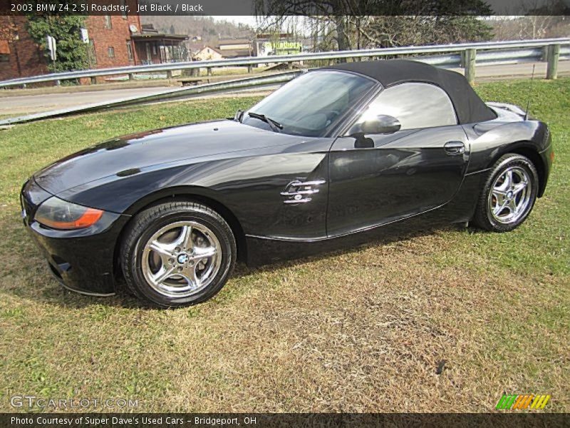 Jet Black / Black 2003 BMW Z4 2.5i Roadster