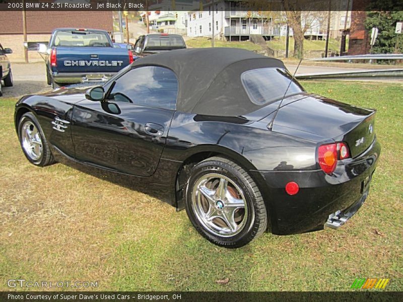 Jet Black / Black 2003 BMW Z4 2.5i Roadster
