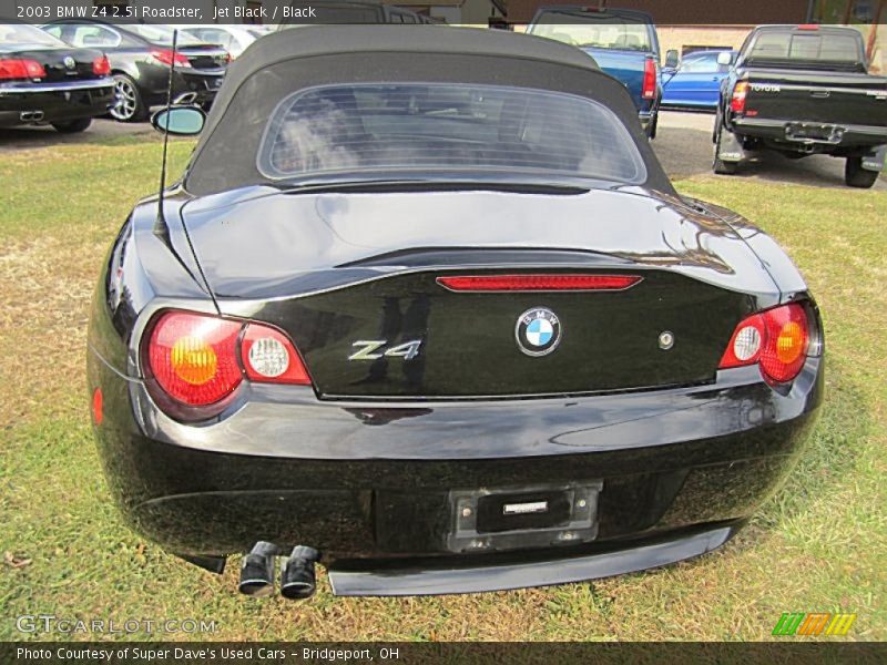 Jet Black / Black 2003 BMW Z4 2.5i Roadster