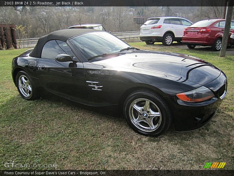 Jet Black / Black 2003 BMW Z4 2.5i Roadster