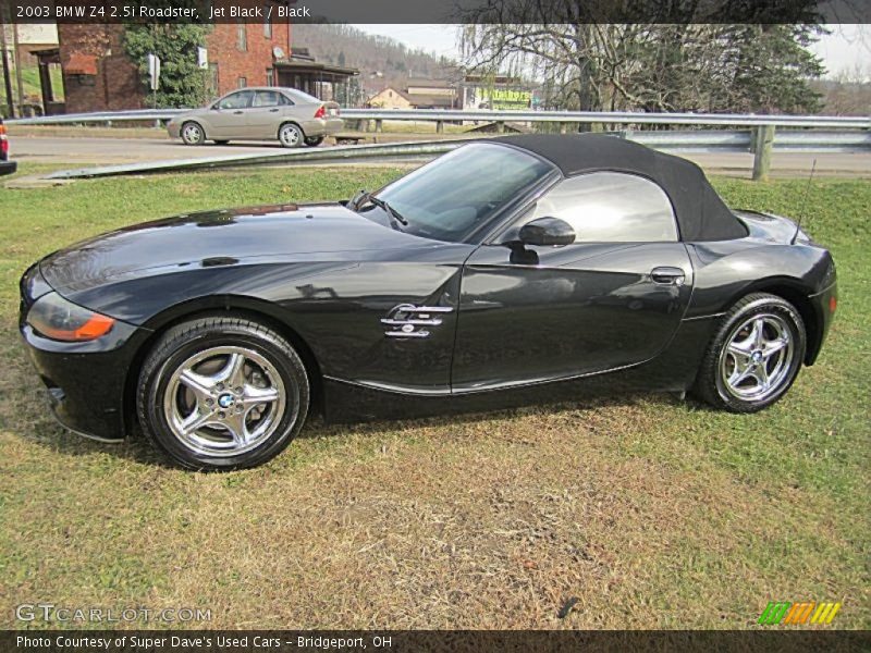 Jet Black / Black 2003 BMW Z4 2.5i Roadster