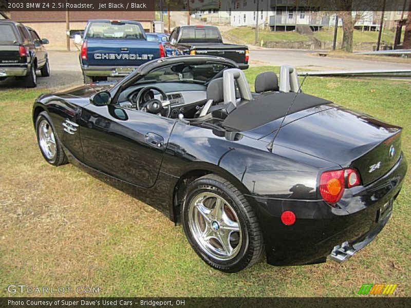 Jet Black / Black 2003 BMW Z4 2.5i Roadster
