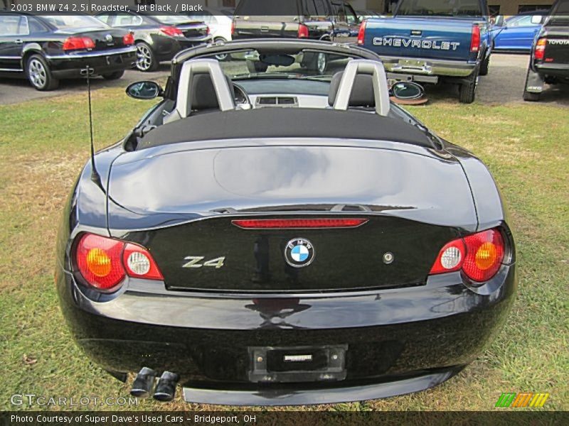 Jet Black / Black 2003 BMW Z4 2.5i Roadster