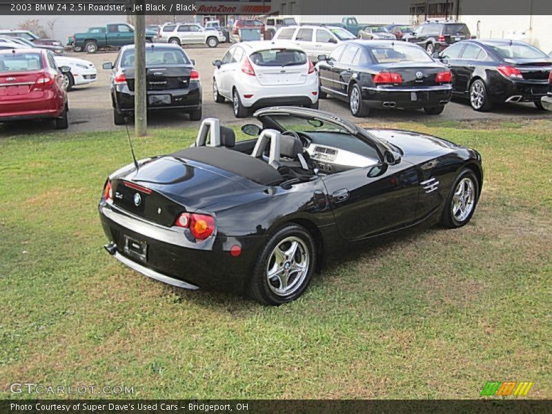 Jet Black / Black 2003 BMW Z4 2.5i Roadster