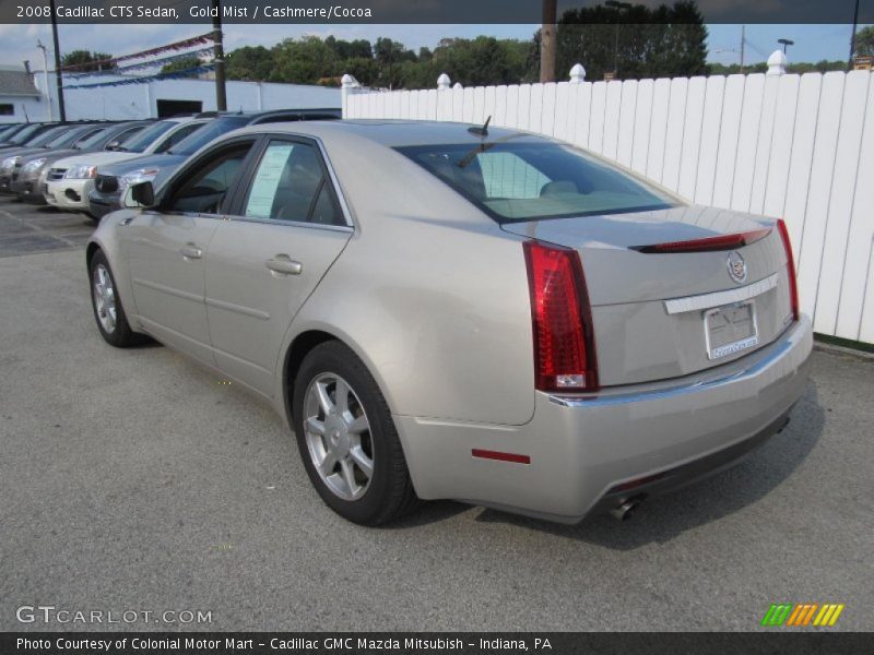 Gold Mist / Cashmere/Cocoa 2008 Cadillac CTS Sedan