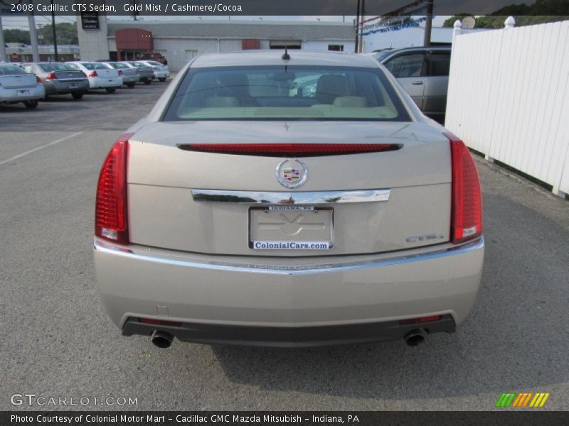 Gold Mist / Cashmere/Cocoa 2008 Cadillac CTS Sedan