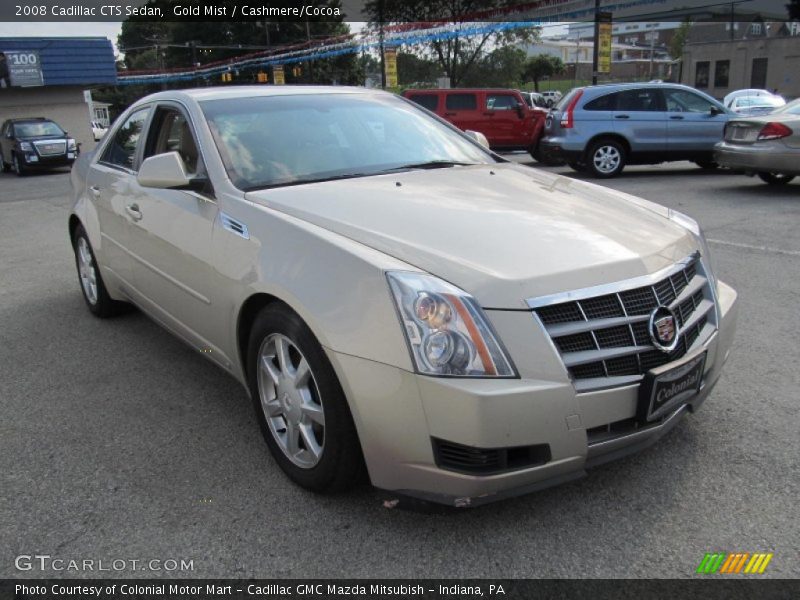 Gold Mist / Cashmere/Cocoa 2008 Cadillac CTS Sedan