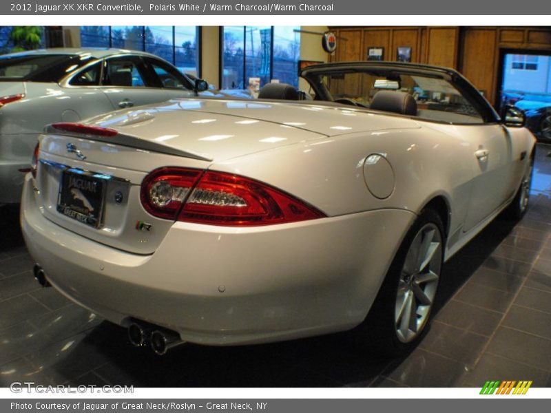 Polaris White / Warm Charcoal/Warm Charcoal 2012 Jaguar XK XKR Convertible