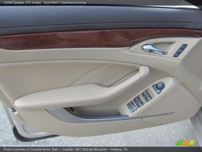 Gold Mist / Cashmere/Cocoa 2008 Cadillac CTS Sedan