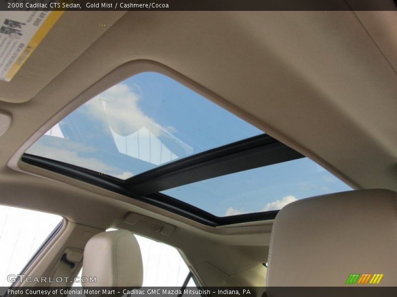 Gold Mist / Cashmere/Cocoa 2008 Cadillac CTS Sedan
