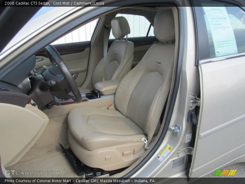 Gold Mist / Cashmere/Cocoa 2008 Cadillac CTS Sedan