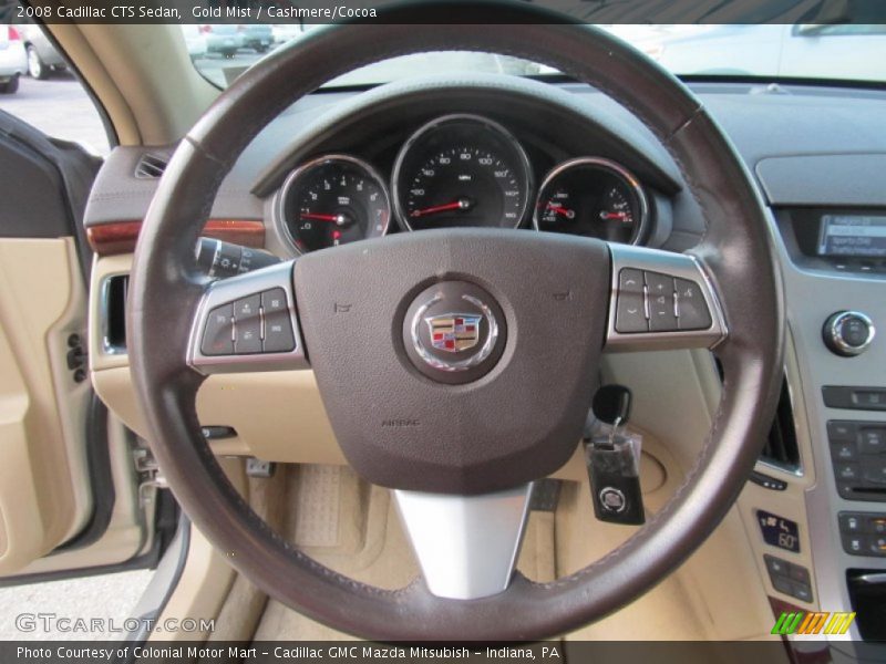Gold Mist / Cashmere/Cocoa 2008 Cadillac CTS Sedan