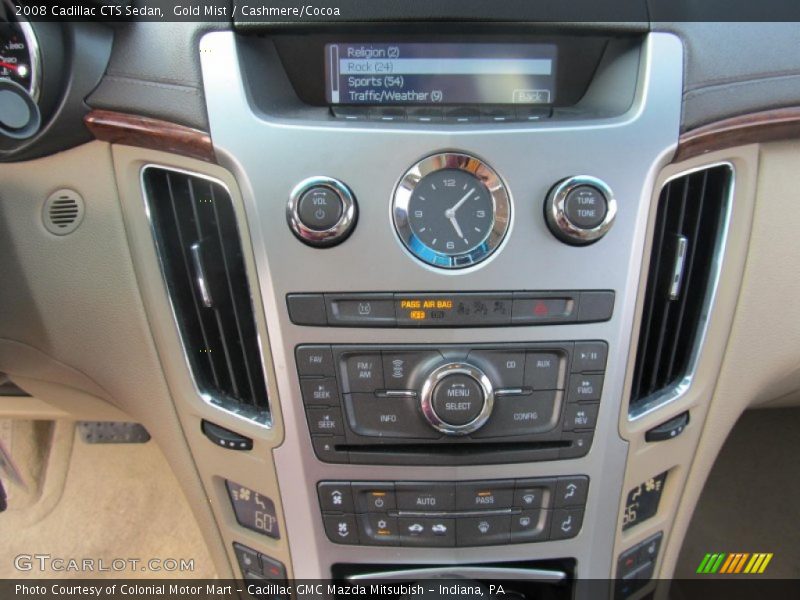 Gold Mist / Cashmere/Cocoa 2008 Cadillac CTS Sedan