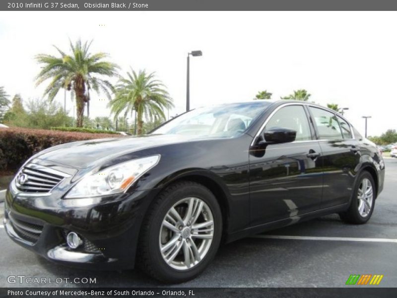 Obsidian Black / Stone 2010 Infiniti G 37 Sedan