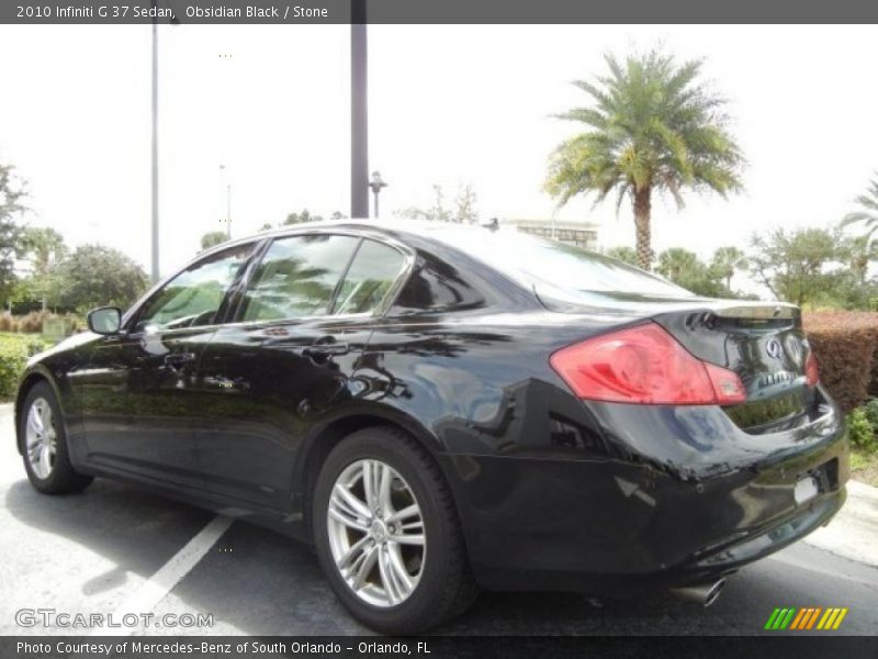 Obsidian Black / Stone 2010 Infiniti G 37 Sedan