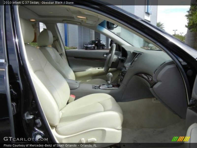 Obsidian Black / Stone 2010 Infiniti G 37 Sedan
