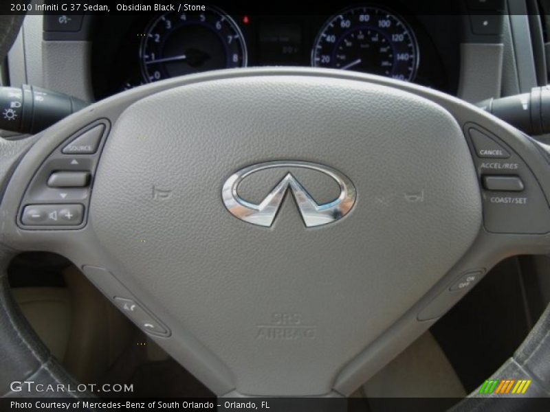 Obsidian Black / Stone 2010 Infiniti G 37 Sedan