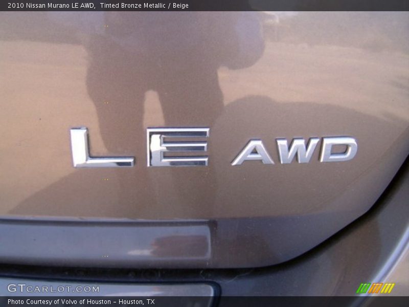 Tinted Bronze Metallic / Beige 2010 Nissan Murano LE AWD