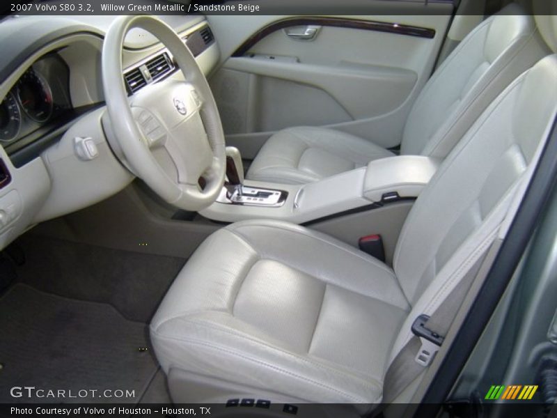 Willow Green Metallic / Sandstone Beige 2007 Volvo S80 3.2