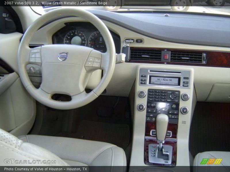 Willow Green Metallic / Sandstone Beige 2007 Volvo S80 3.2