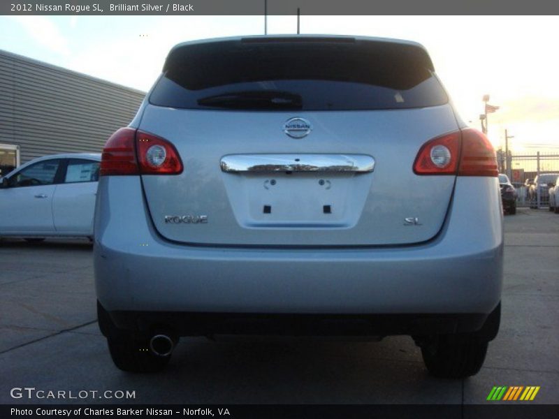 Brilliant Silver / Black 2012 Nissan Rogue SL