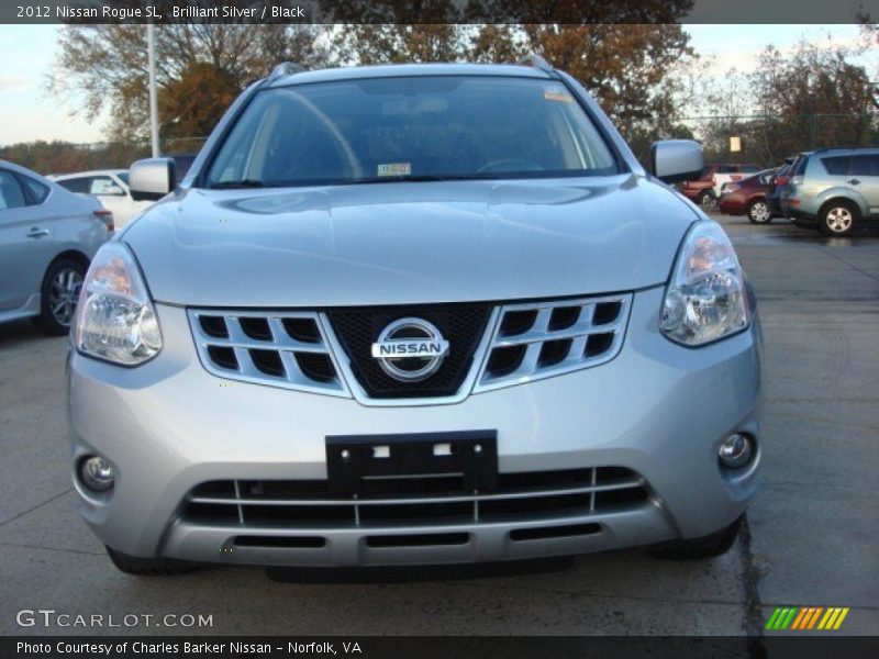 Brilliant Silver / Black 2012 Nissan Rogue SL