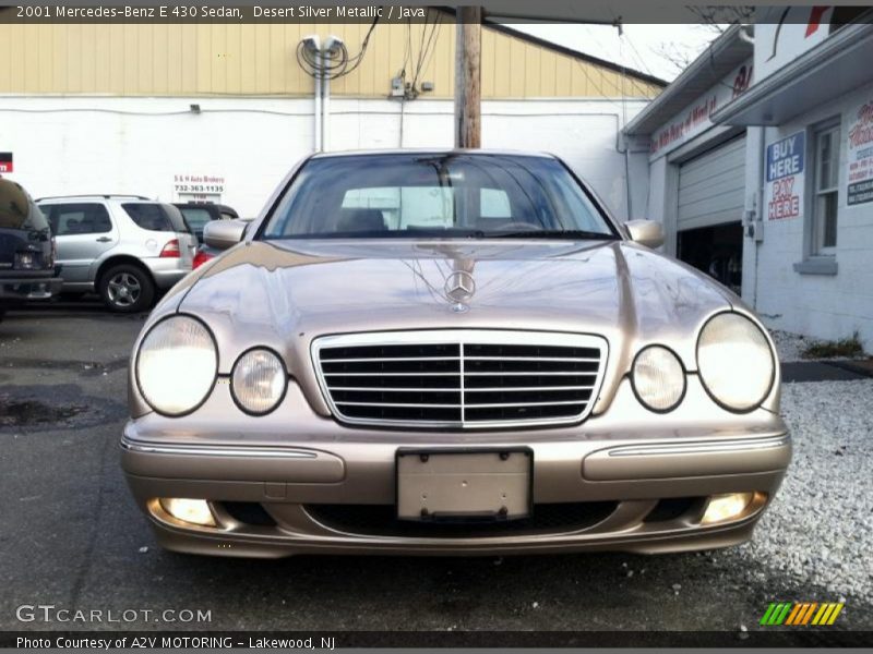 Desert Silver Metallic / Java 2001 Mercedes-Benz E 430 Sedan