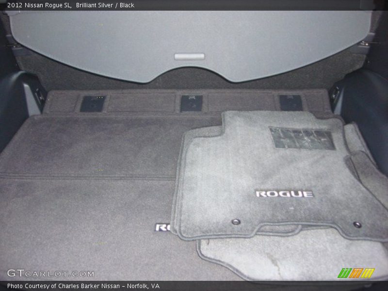 Brilliant Silver / Black 2012 Nissan Rogue SL