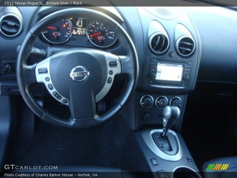 Brilliant Silver / Black 2012 Nissan Rogue SL