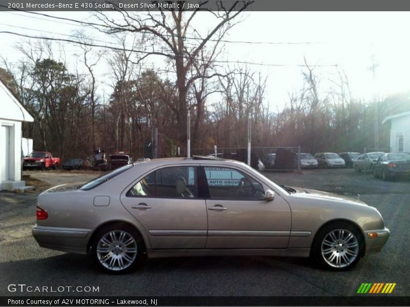 Desert Silver Metallic / Java 2001 Mercedes-Benz E 430 Sedan