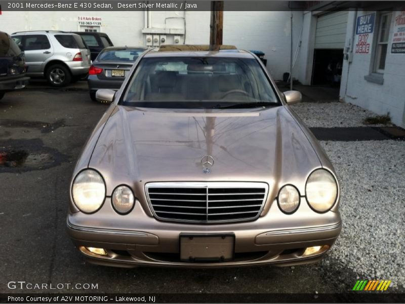 Desert Silver Metallic / Java 2001 Mercedes-Benz E 430 Sedan