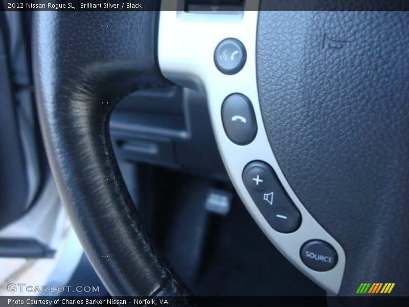 Brilliant Silver / Black 2012 Nissan Rogue SL