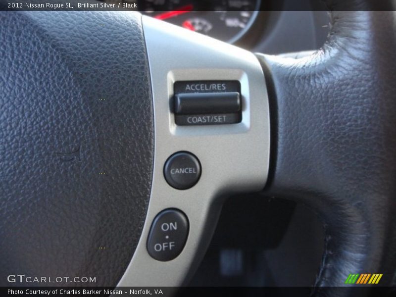 Brilliant Silver / Black 2012 Nissan Rogue SL