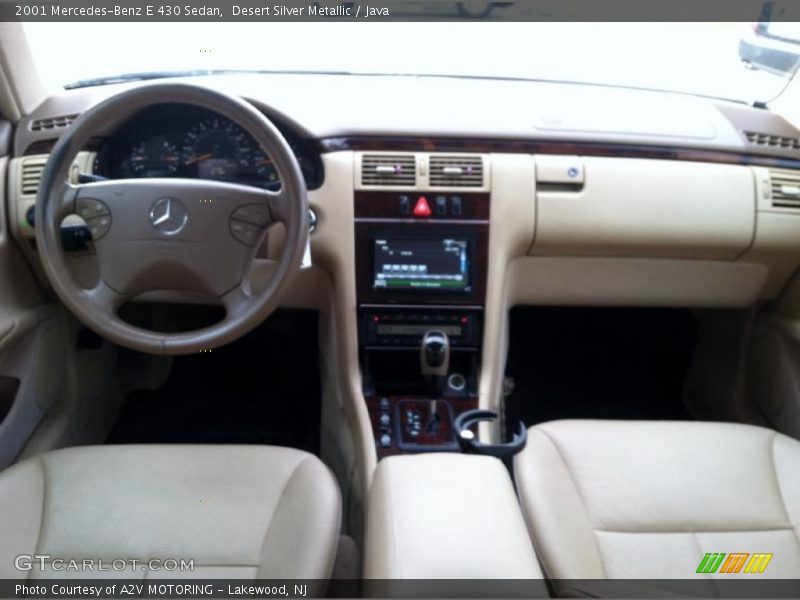 Desert Silver Metallic / Java 2001 Mercedes-Benz E 430 Sedan