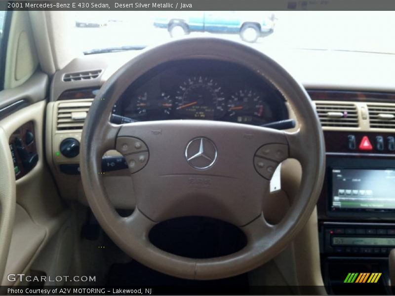 Desert Silver Metallic / Java 2001 Mercedes-Benz E 430 Sedan