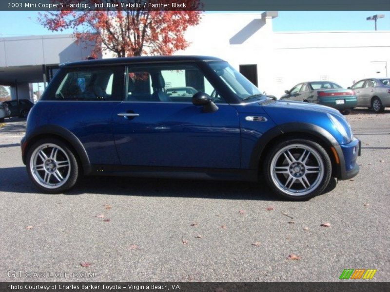 Indi Blue Metallic / Panther Black 2003 Mini Cooper S Hardtop