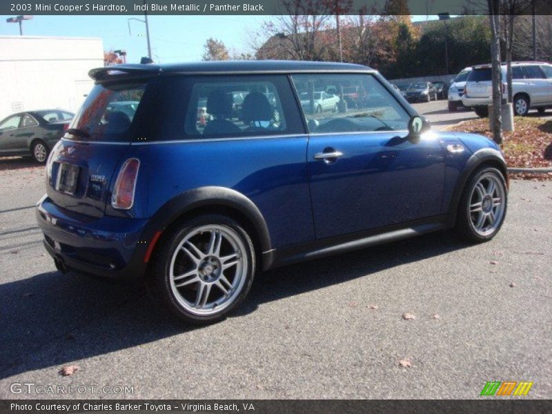 Indi Blue Metallic / Panther Black 2003 Mini Cooper S Hardtop