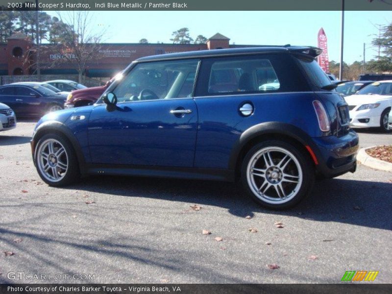 Indi Blue Metallic / Panther Black 2003 Mini Cooper S Hardtop