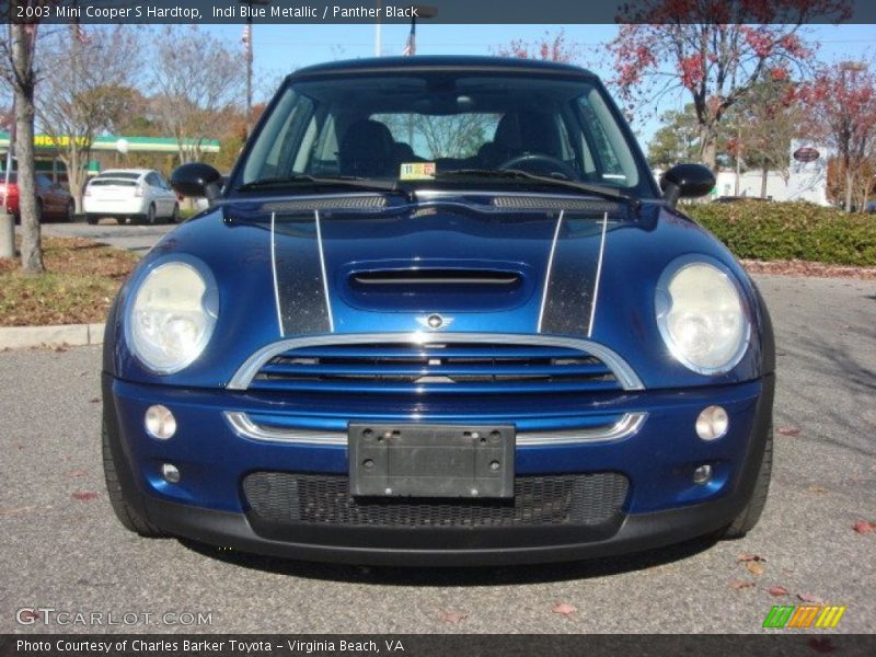 Indi Blue Metallic / Panther Black 2003 Mini Cooper S Hardtop